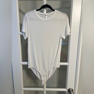 American Apparel White Crewneck Bodysuit